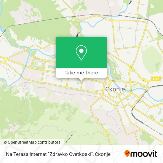 Na Terasa internat ''Zdravko Cvetkoski'' map