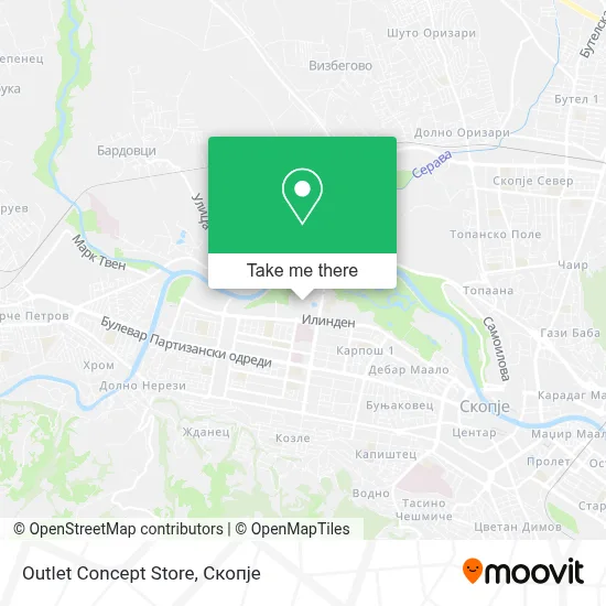 Outlet Concept Store map