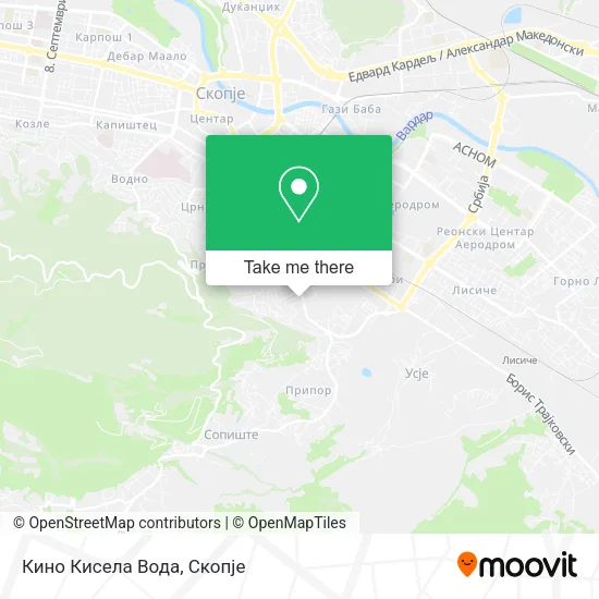 Кино Кисела Вода map