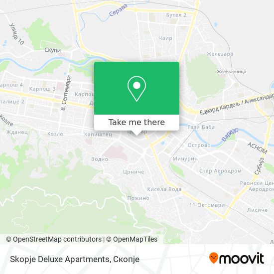 Skopje Deluxe Apartments map