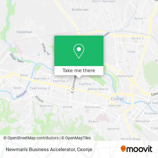 Newman's Business Accelerator mapa