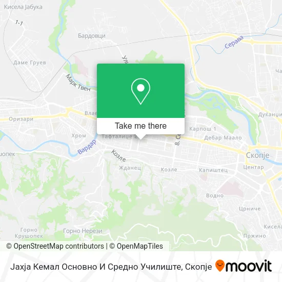 Јахја Кемал Основно И Средно Училиште map