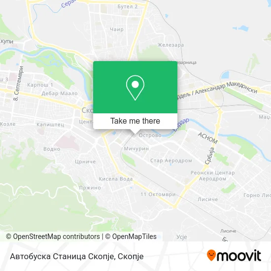 Автобуска Станица Скопје map