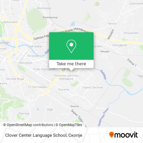Clover Center Language School map