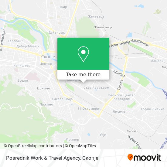 Posrednik Work & Travel Agency map