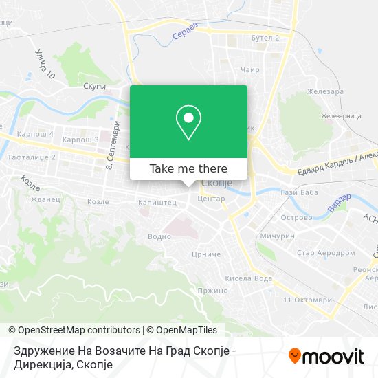 Здружение На Возачите На Град Скопје - Дирекција map