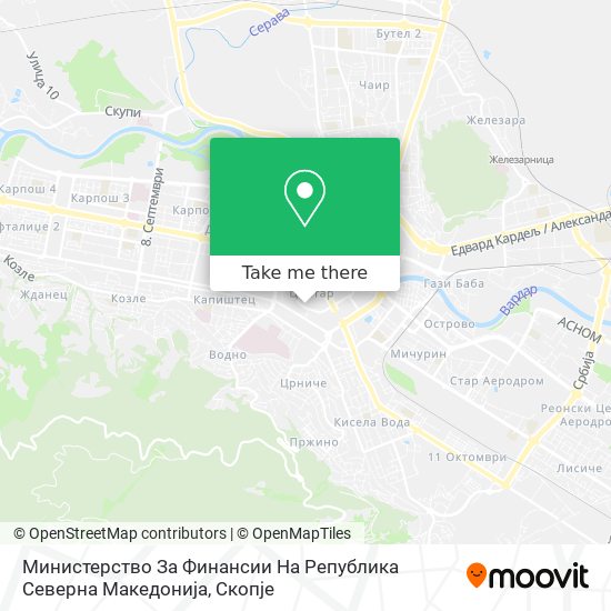 Министерство За Финансии На Република Северна Македонија mapa