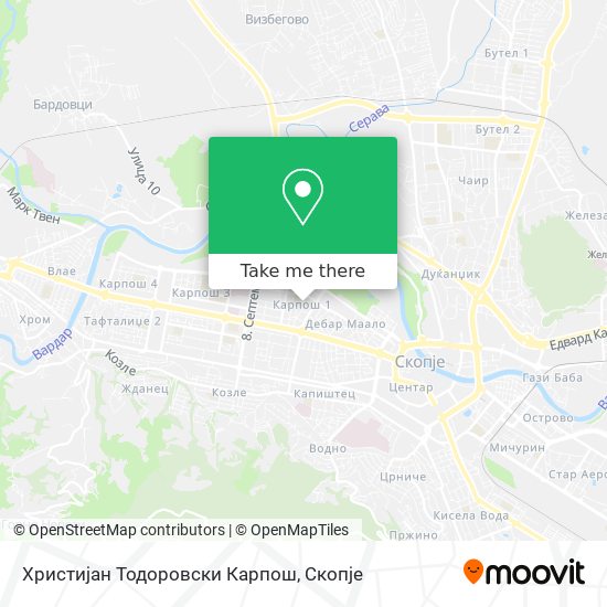 Христијан Тодоровски Карпош map