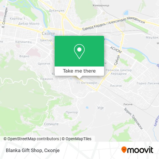 Blanka Gift Shop map