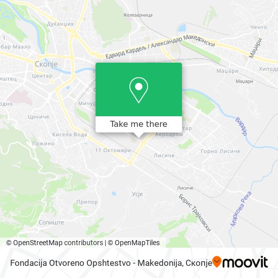 Fondacija Otvoreno Opshtestvo - Makedonija map