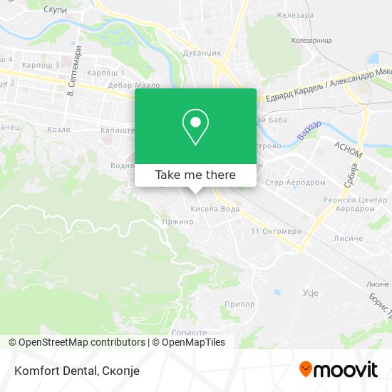 Komfort Dental map