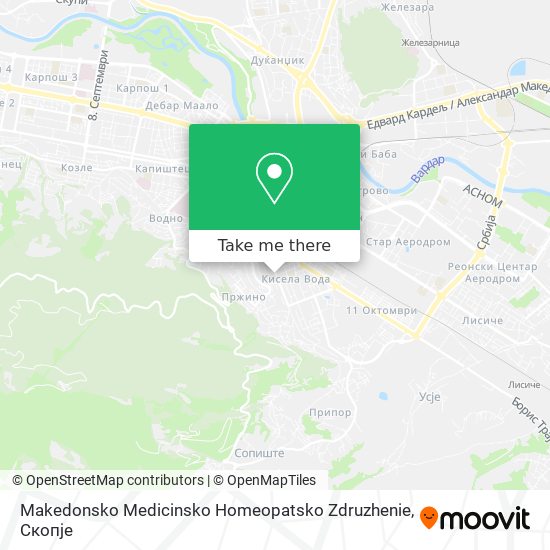 Makedonsko Medicinsko Homeopatsko Zdruzhenie mapa