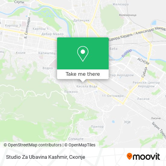 Studio Za Ubavina Kashmir mapa