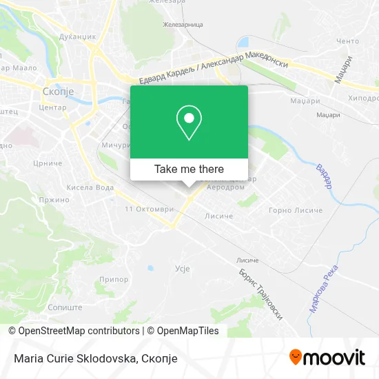 Maria Curie Sklodovska map