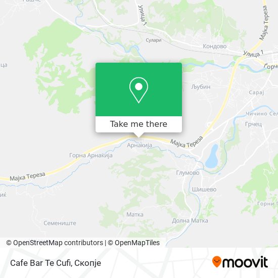 Cafe Bar Te Cufi map