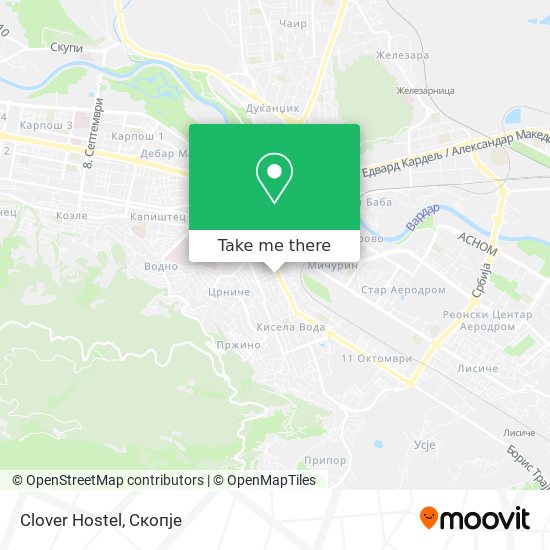 Clover Hostel mapa