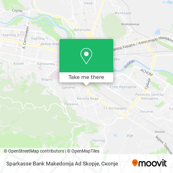 Sparkasse Bank Makedonija Ad Skopje map