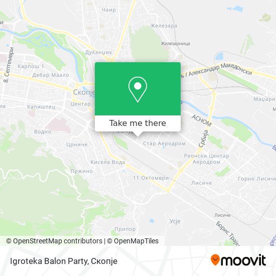 Igroteka Balon Party mapa