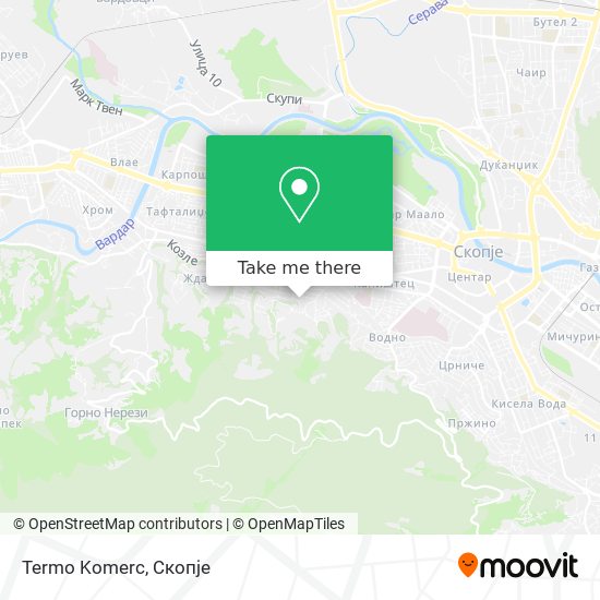 Termo Komerc mapa