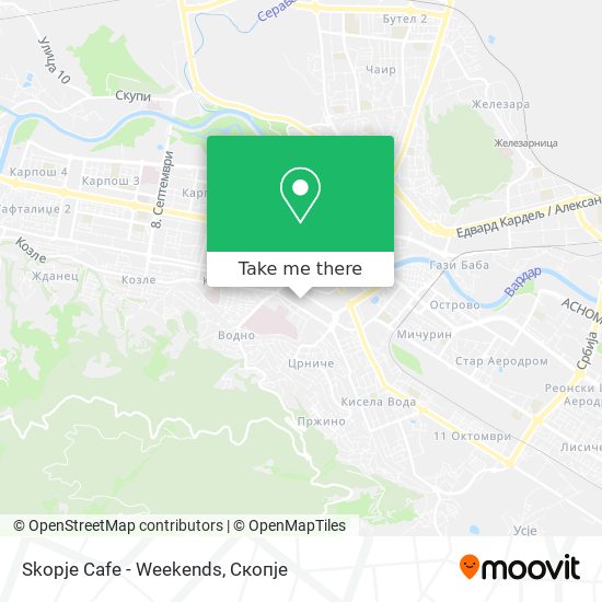 Skopje Cafe - Weekends map