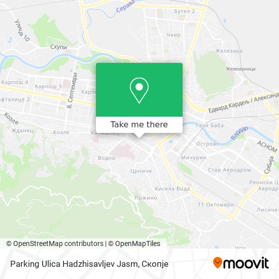 Parking Ulica Hadzhisavljev Jasm mapa