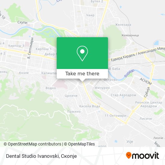 Dental Studio Ivanovski map