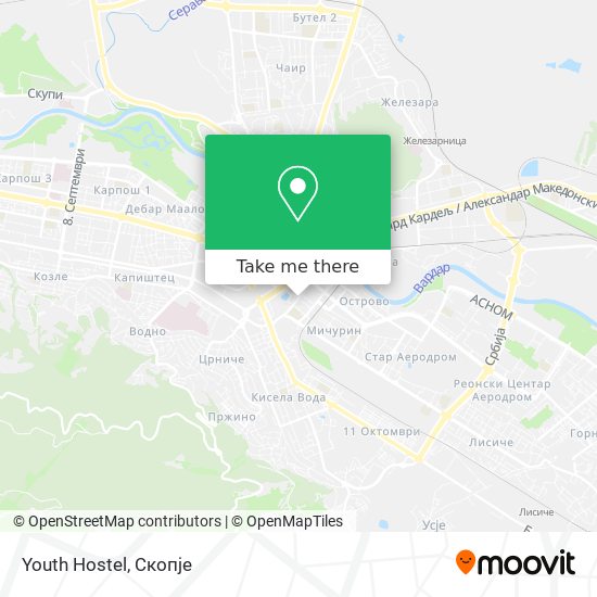 Youth Hostel map