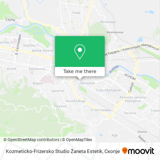 Kozmeticko-Frizersko Studio Žaneta Estetik map