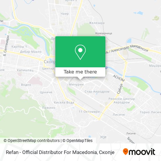 Refan - Official Distributor For Macedonia mapa