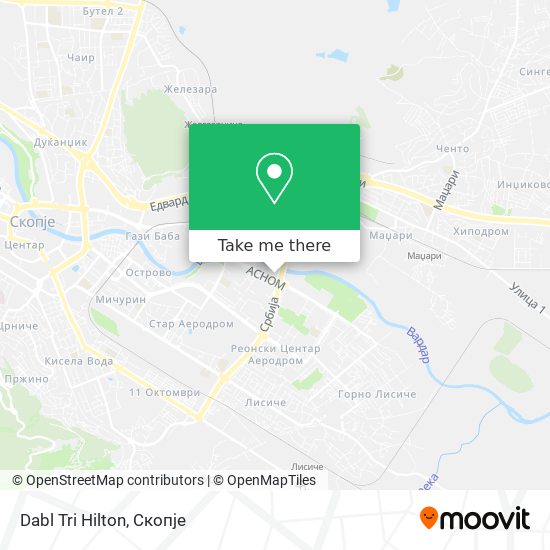 Dabl Tri Hilton map