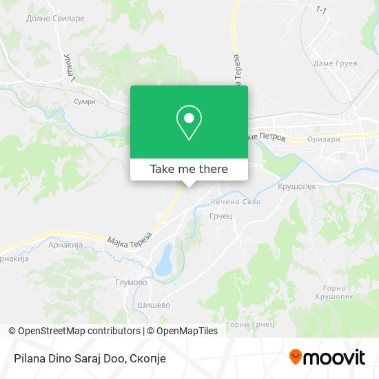 Pilana Dino Saraj Doo map