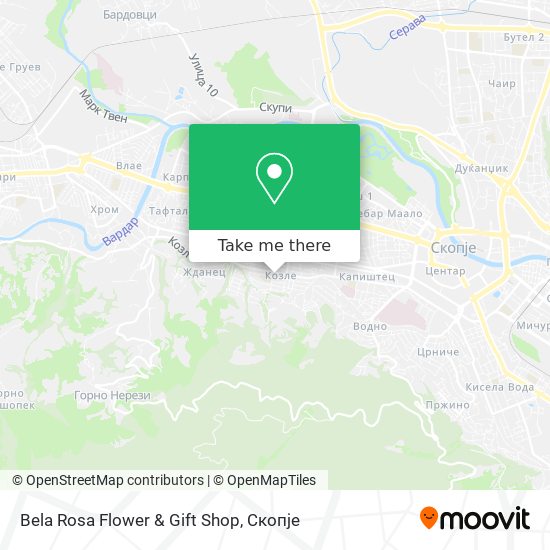 Bela Rosa Flower & Gift Shop map
