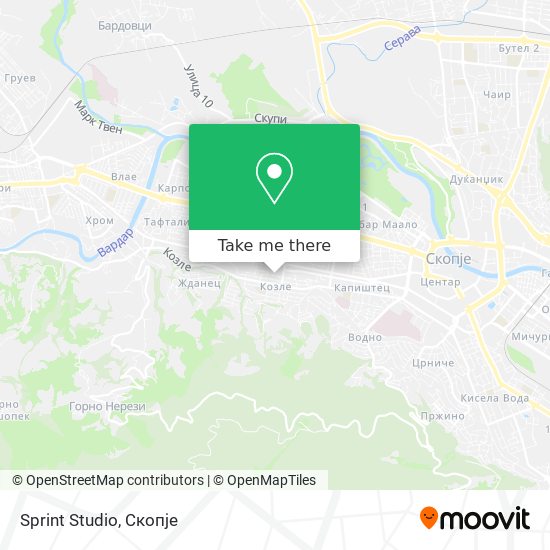 Sprint Studio map