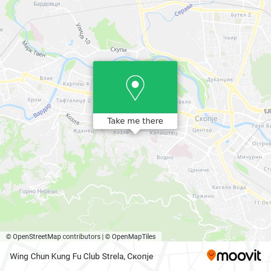 Wing Chun Kung Fu Club Strela map