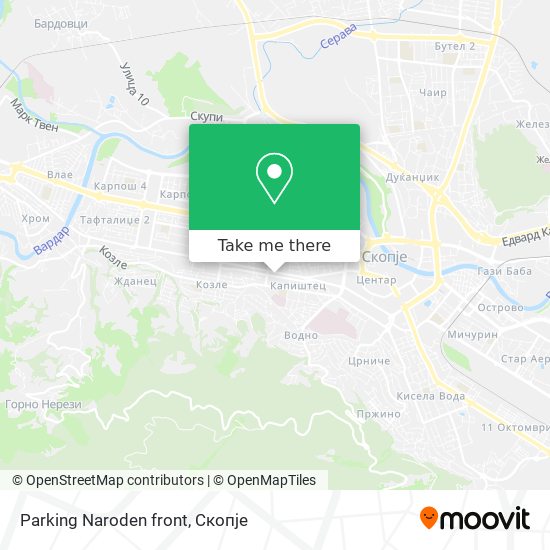 Parking Naroden front map