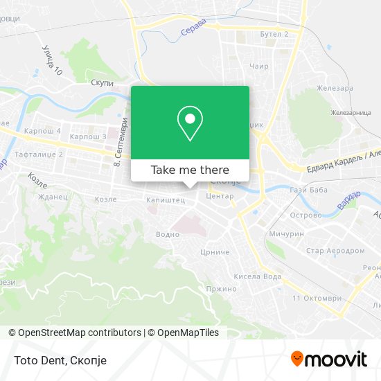 Toto Dent mapa