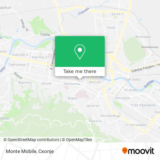 Monte Mobile map