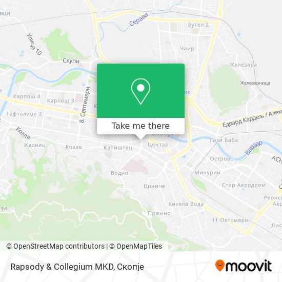 Rapsody & Collegium MKD map