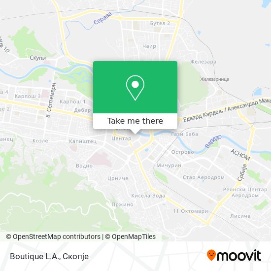 Boutique L.A. map