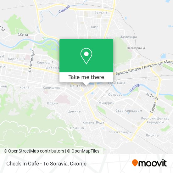 Check In Cafe - Tc Soravia map