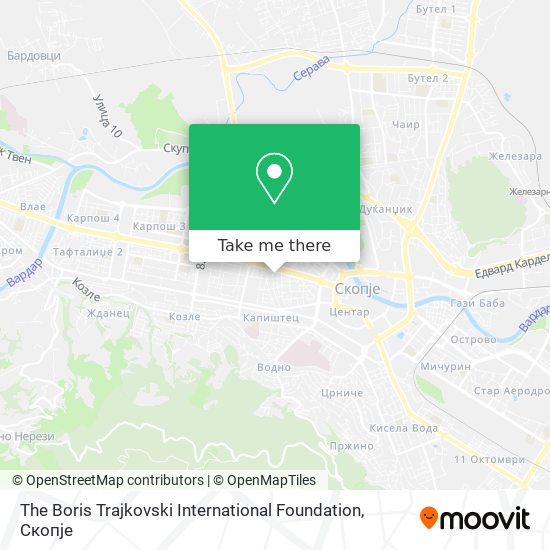 The Boris Trajkovski International Foundation mapa