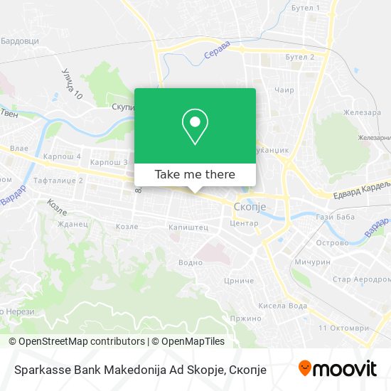 Sparkasse Bank Makedonija Ad Skopje map