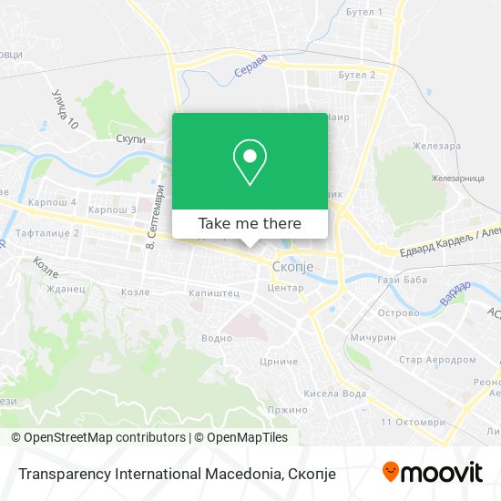 Transparency International Macedonia map