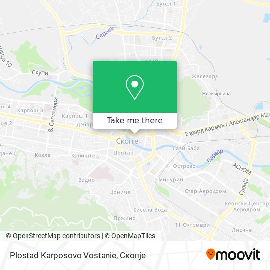 Plostad Karposovo Vostanie map