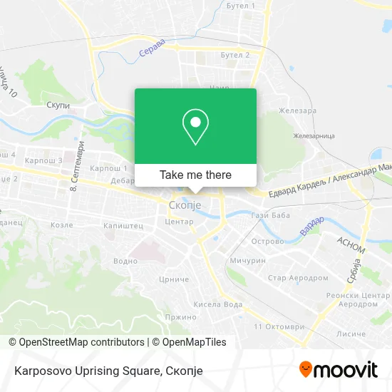 Plostad Karposovo Vostanie map