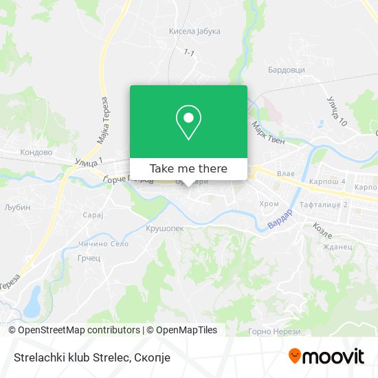Strelachki klub Strelec map