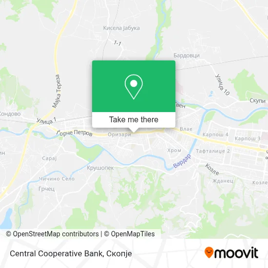 Central Cooperative Bank map