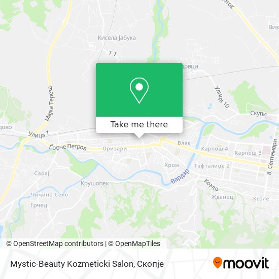 Mystic-Beauty Kozmeticki Salon map