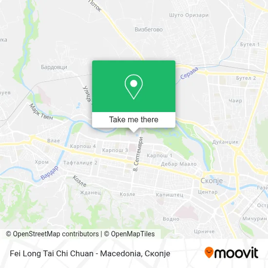 Fei Long Tai Chi Chuan - Macedonia map
