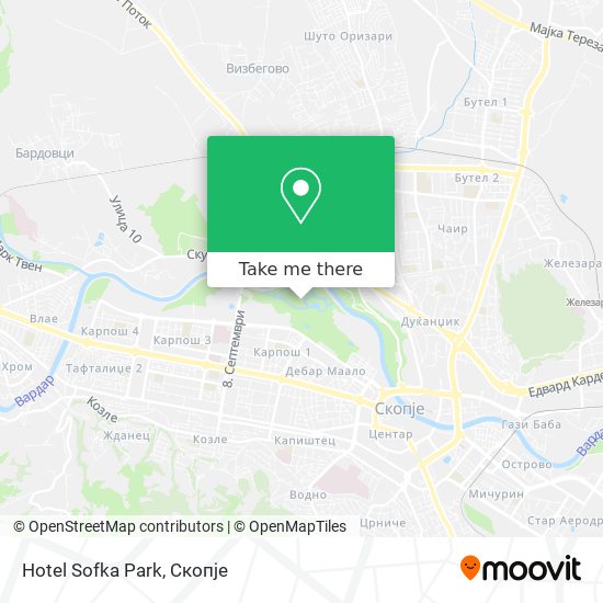 Hotel Sofka Park map